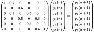 A matrix equation (for Markov chains)