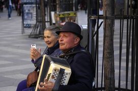 Artists en la calle Arenal.